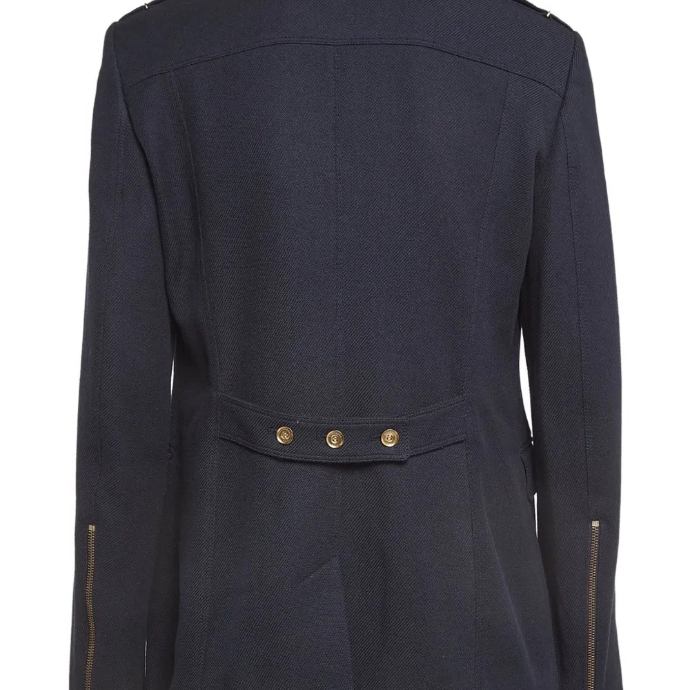 Burberry Navy Jacket with Bold Red Trim - Picture 12 of 12